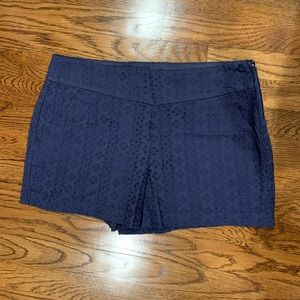 Lilly Pulitzer True Navy Eyelet Shorts